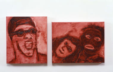 Applebroog Marginalia Goggles Black Face 1996 1