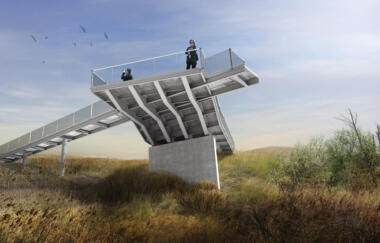 Ukeles Landing Cantilievered Overlook 2014 Path 2